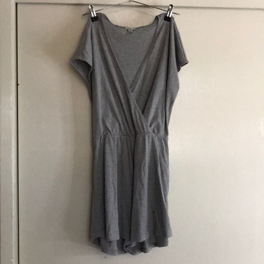 Cross neck line romper